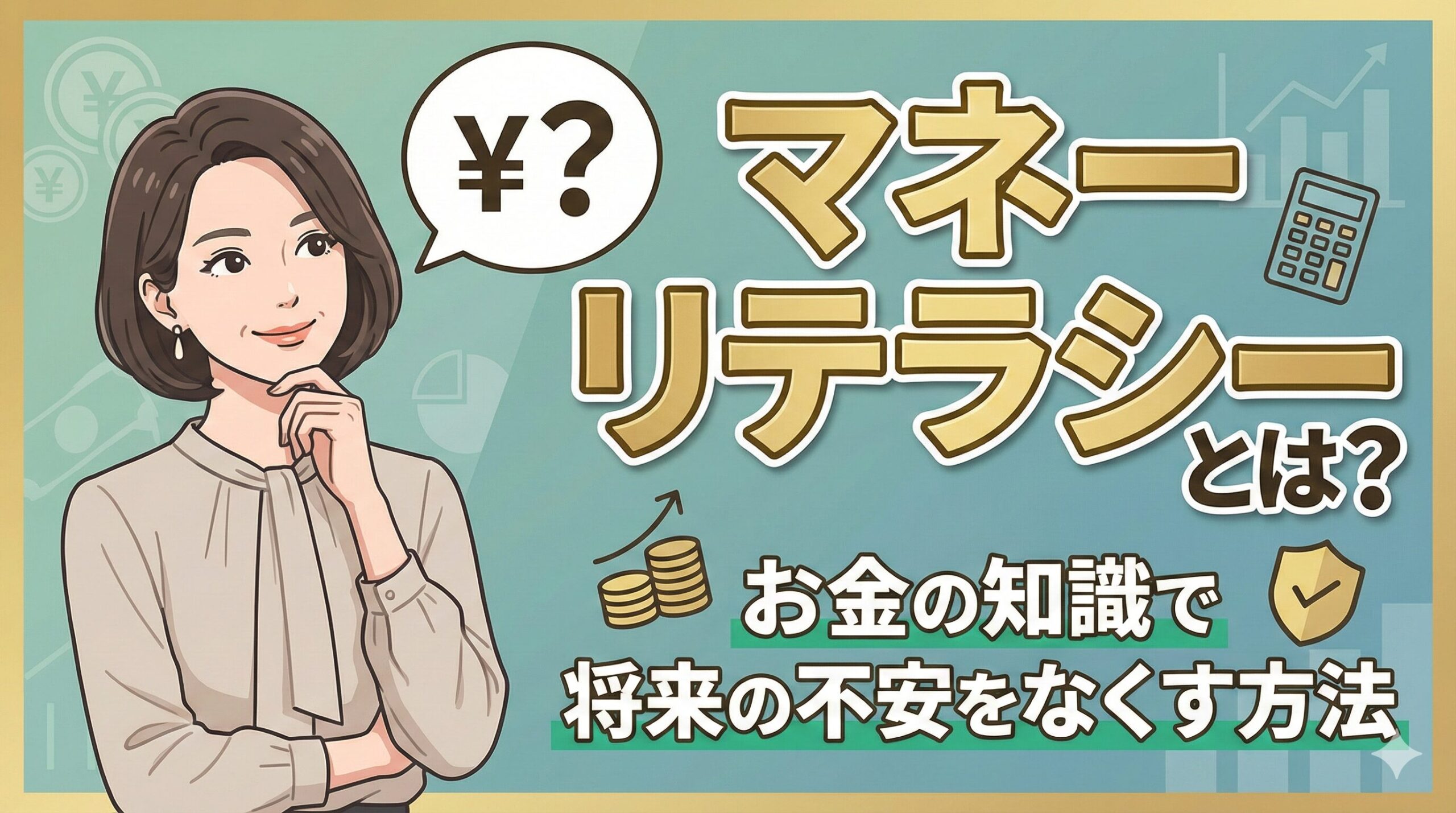 マネーリテラシーとは？お金の知識で将来の不安をなくす方法